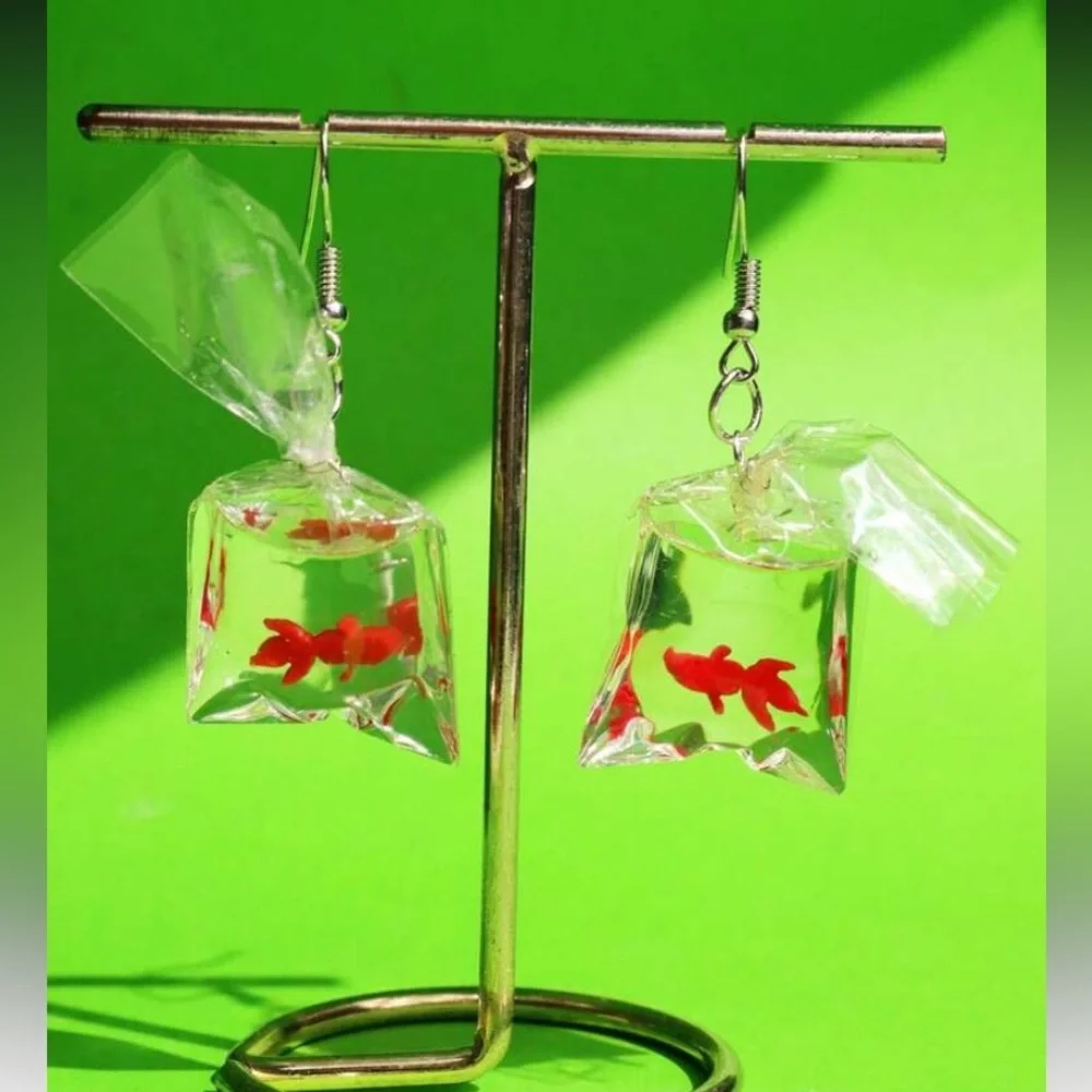 Goldfish Bag Earrings
